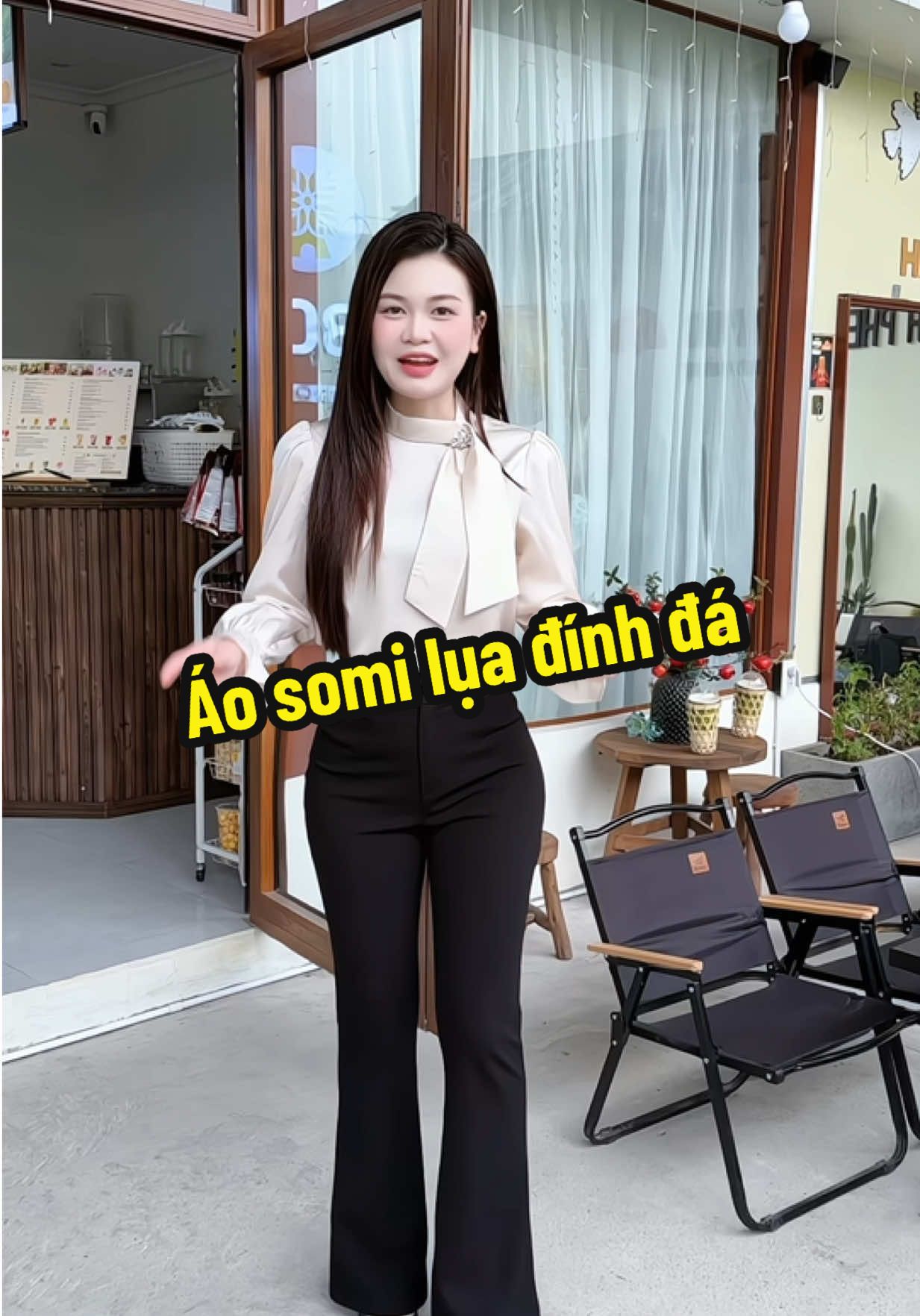 Áo somi lụa đính đá