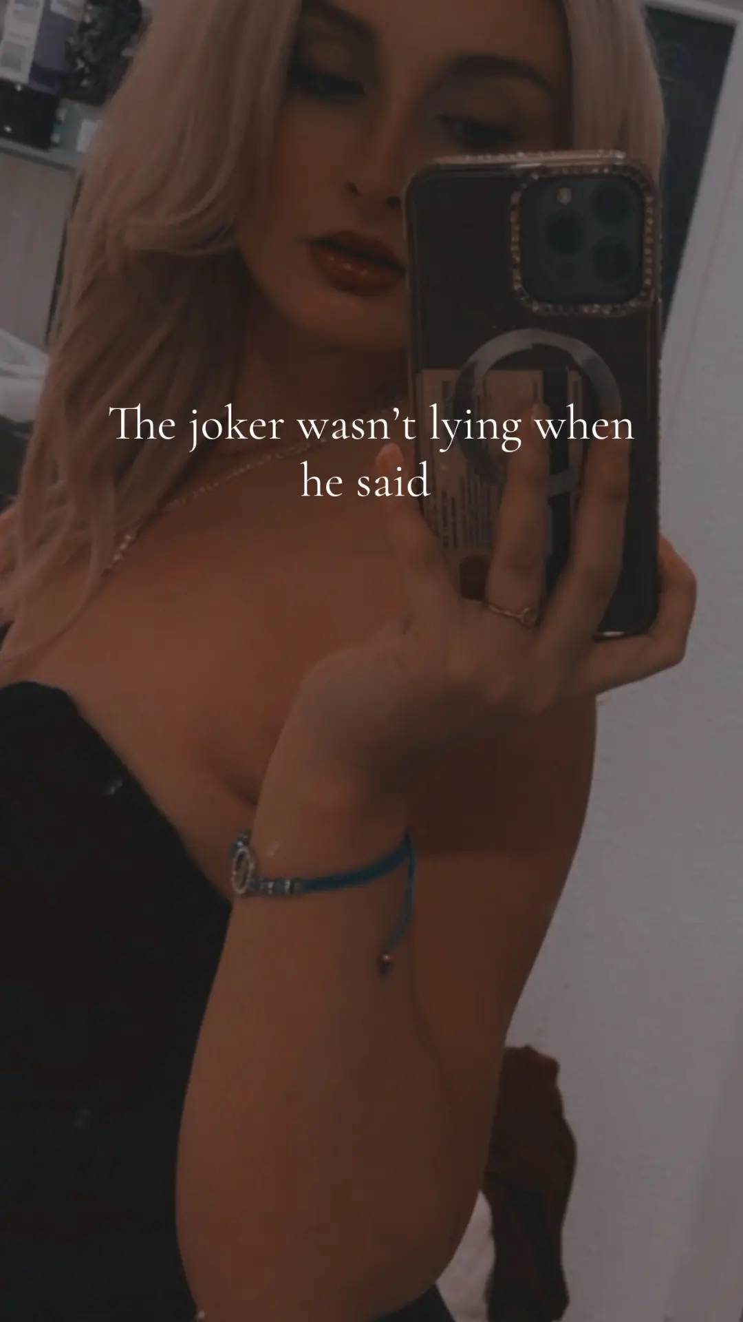 It never was the someone it was the “I’m glad it’s gone,”the wrong timinng”