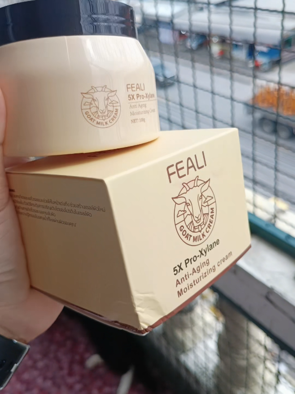 #ป้ายยา #ครีมนมแพะ #ครีมมอยซ์ ครีมนมแพะ 5X Pro-Xylane Moisturizing Cream บำรุงผิวหน้าให้ชุ่มชื้นและเรียบเนียน พร้อมส่วนผสมของโปร-ไซเลนและไนอาซินามายด์ #รีวิวของดีบอกต่อ #หน้าใส 