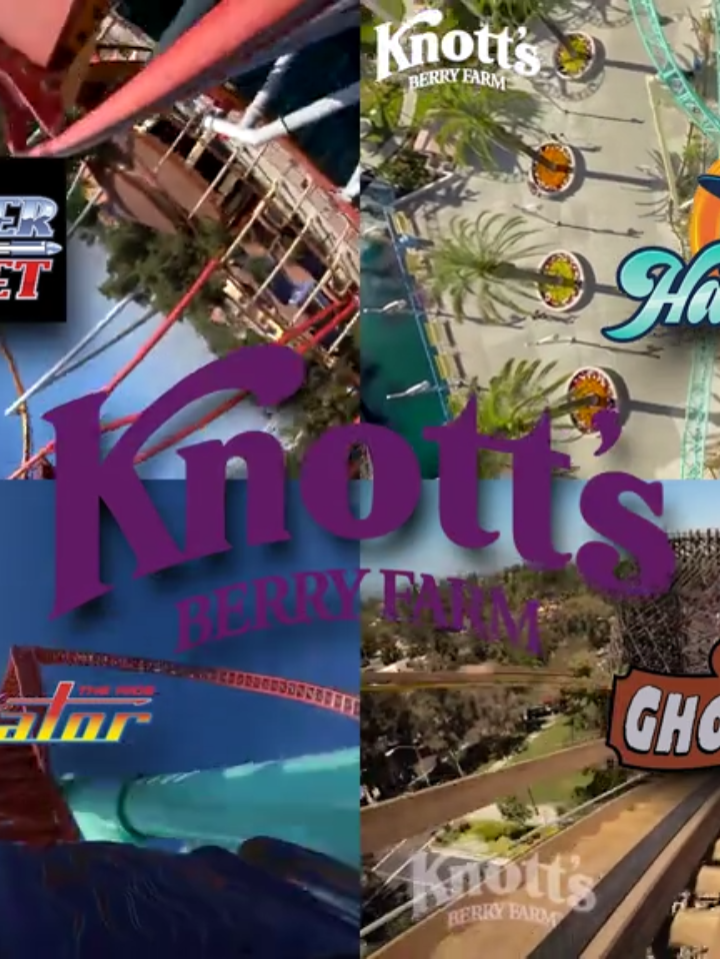 The Big Four At Knott's Berry Farm. #rollercoaster  #rollercoastertiktok  #rollercoasterenthusiast  #knottsberryfarm  #themepark