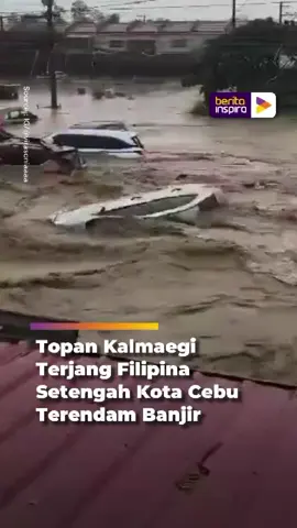 Tampak mobil terbawa arus banjir di Cebu City, Filipina, Selasa (4/11/2025), setelah Topan Kalmaegi dikenal secara lokal sebagai Topan Tino, mengguyur wilayah itu sejak dini hari. Hujan deras disertai angin kencang menyebabkan separuh kota terendam, ribuan warga mengungsi, serta pemadaman listrik diberlakukan demi keselamatan penduduk. Kirim Video Sobat: WA : 081299584443/Berita Inspira Email: redaksinews@inspira.tv #banjir #cebu #philiphines #waktunyainspira #beritainspira