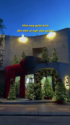 JUNO K1 test đèn thử ai ngờ đẹp quá nè 🌲🎄 #JUNOOFTEA #trasuajuno #giángsinh #junoofteaphanrang #noel #xuhuong 