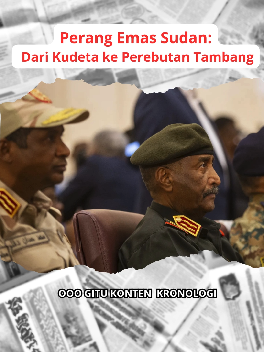 Pertikaian Perang Saudara Berada di Sudan Yang Akhirnya Saling Rebut Kekuasan Perang di Sudan bukan lagi sekadar perebutan kekuasaan 2 Jenderal Militer yaitu, Abdel Fattah al-Burhan dan Mohamed Hamdan Dagalo. Di balik asap senjata dan runtuhnya kota-kota, ada emas yang jadi bahan bakar perang. Tambang-tambang di Darfur berubah jadi ladang uang, emasnya mengalir ke Dubai, sementara rakyat Sudan kehilangan tanah, rumah, dan nyawa. Dunia tahu ke mana emas itu pergi, tapi memilih diam. Karena setiap gram logam yang berkilau di pasar global, mungkin ada darah Sudan di baliknya. Inilah wajah perang modern  bukan tentang ideologi, tapi tentang siapa yang paling cepat menambang keuntungan. #sudan #alleyesonsudan #freesudan #staysafesudan #beritainternasional #beritaviraltiktok #peristiwa #eyesonsudan #stopwar #stopgenocide#fyp