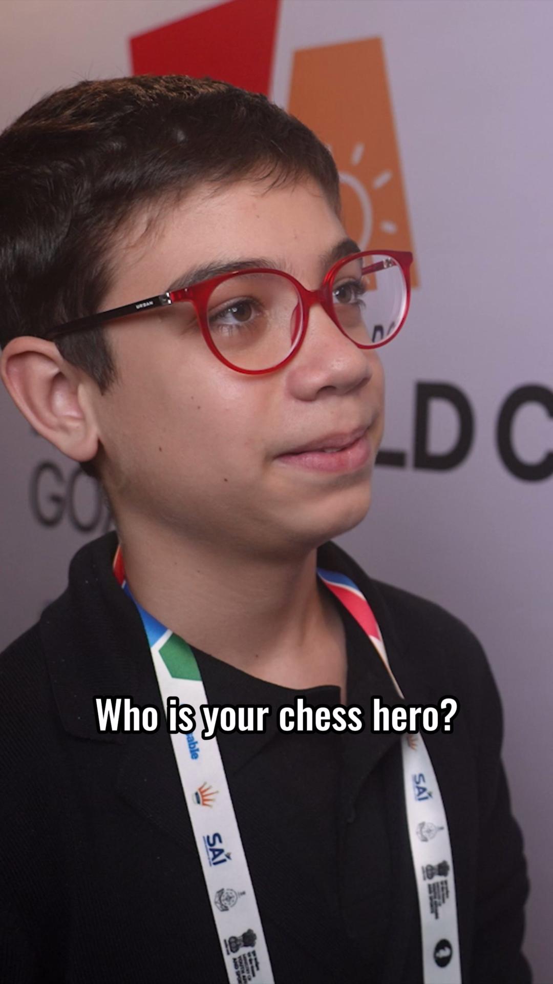 🇦🇷 Faustino Oro answered a few of our questions about his love for the game, his goals, and his chess hero after qualifying for Round 2 of the #FIDEWorldCup! ♟💫 How far can this wonderkid go? 👀 Today, he faces 🇮🇳 Vidit Gujrathi — stay tuned and watch the live broadcast on FIDE’s YouTube channel! 🔥
