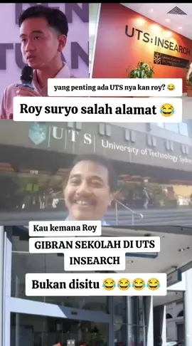 Roy suryo salah datangi universitas yang dia claim sekolah gibran rakabuming,padahal gibran rakabuming sekolah di UTS. INSEARCH #roysuryo #uts#gibranrakabuming #australi 