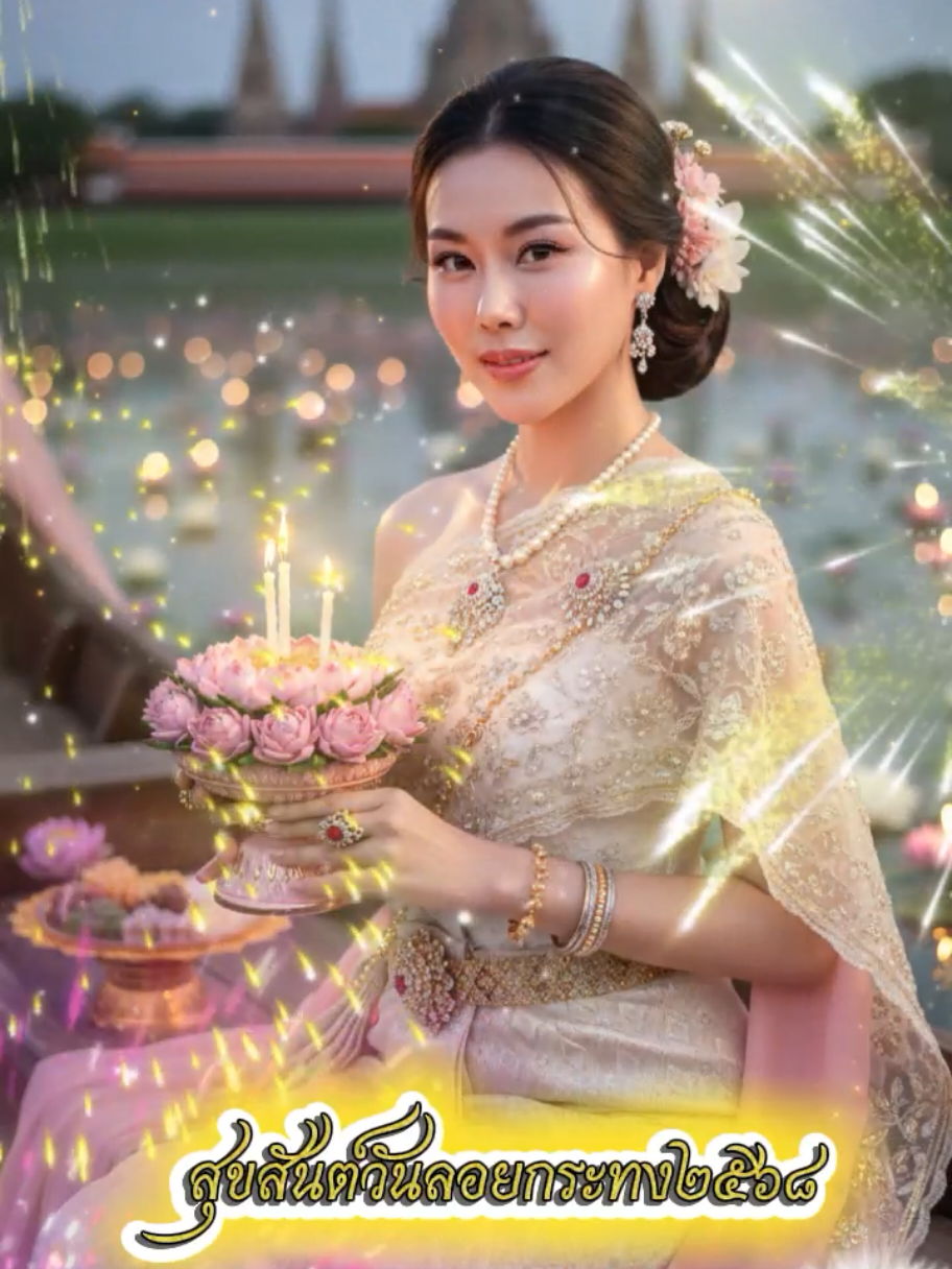 #CapCut สุขสันต์วันลอยกระทง#ลอยกระทง #ชุดไทย #โค้ชยิ้ม #เทรนวันนี้ 