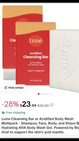 @Lume Deodorant Lume Cleansing Bar or Acidified Body Wash Multipack - Shampoo, Face, Body, and Shave Bar or Hydrating AHA Body Wash Gel. Powered by Mandelic Acid to support the skin's acid mantle.#acidifiedbodywash #bodywashgel #fyp#bodywash #24hourodorcontrol 