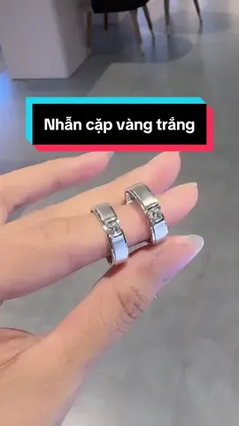 Nhẫn cặp vàng trắng 10k ⭐️#xuhuong #xuhuongtiktok #xuhuong2025 #pnj #pnjnextbienhoa   