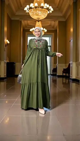 Arni Busana - Amanda Maxi Dress Gamis Bordir Bahan Rayon Twill Signature Tebal Dan Adem New Launching Muslim Nyaman Lembut Wanita Panjang #gamisbodir  #tebal  #gaunwanita  #foryou  #fyp 