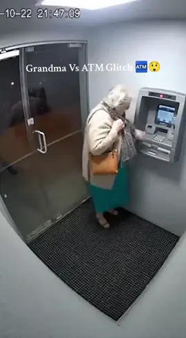 Grandma Vs ATM Glitch 🏧😲 #grandma #grandpa #atm #money #fyp 