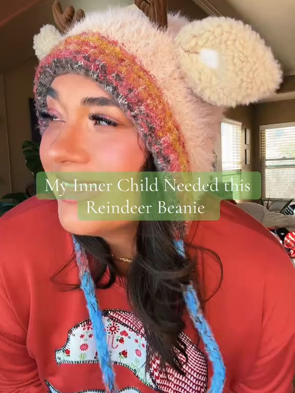 🔥Christmas Sale 50% OFF!!🔥 Top Choice for Christmas Gifts! 🦌 Creative Antler Hat & Bag 2-in-1 – Practical and Adorable 🎄