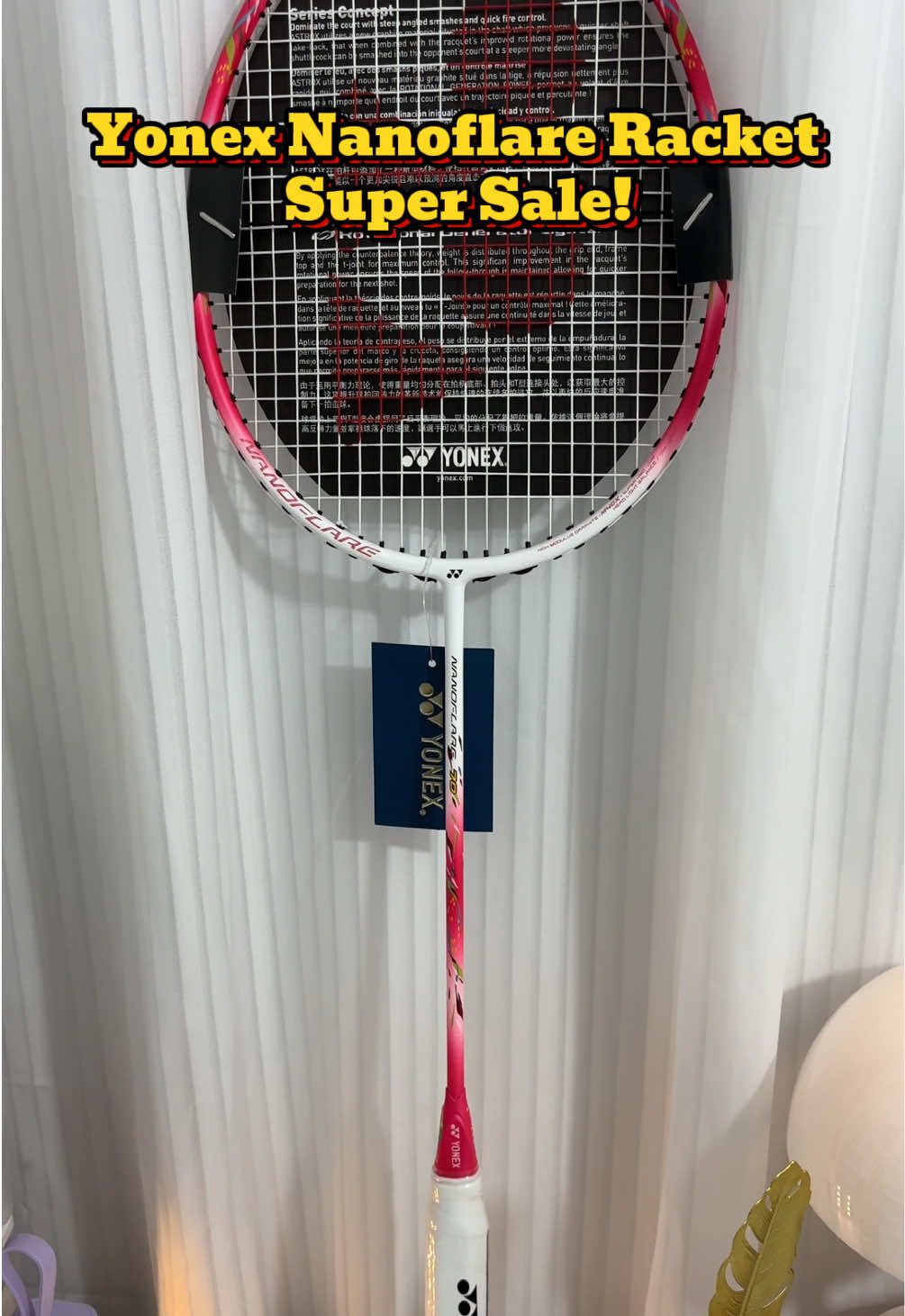 Magpapaskong may sariling Yonex Racket! 🥹✨ #yonex #yonexbadminton 