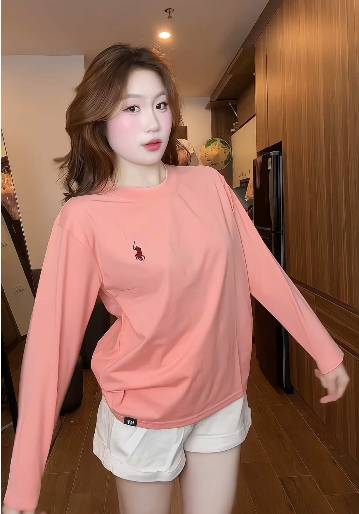 Áo thun dài tay thêu ngựa xinh xỉu #huongtramshop123 #cotton4chieu #aothundaitay #aothunnuthudong #xuhuongtiktokk @Hương Trầm 123 (ko live ) @Hương Trầm Shop 123 (Live Phụ) 