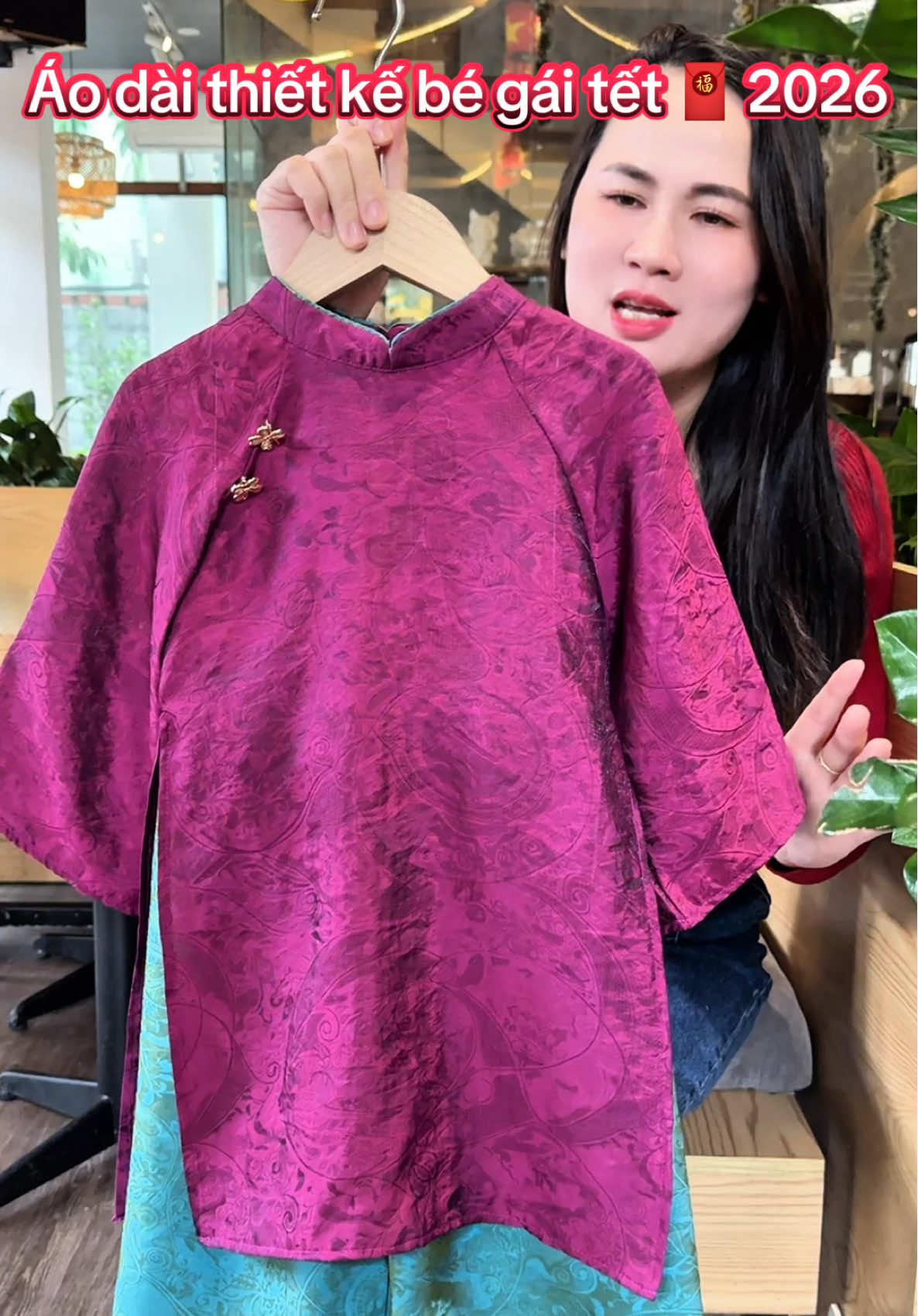 Áo dài tết siêu xinh cho bé #thoitrangtreem #tiktokshop #aodaitet #thoitrangbegai #aodaitet2026 