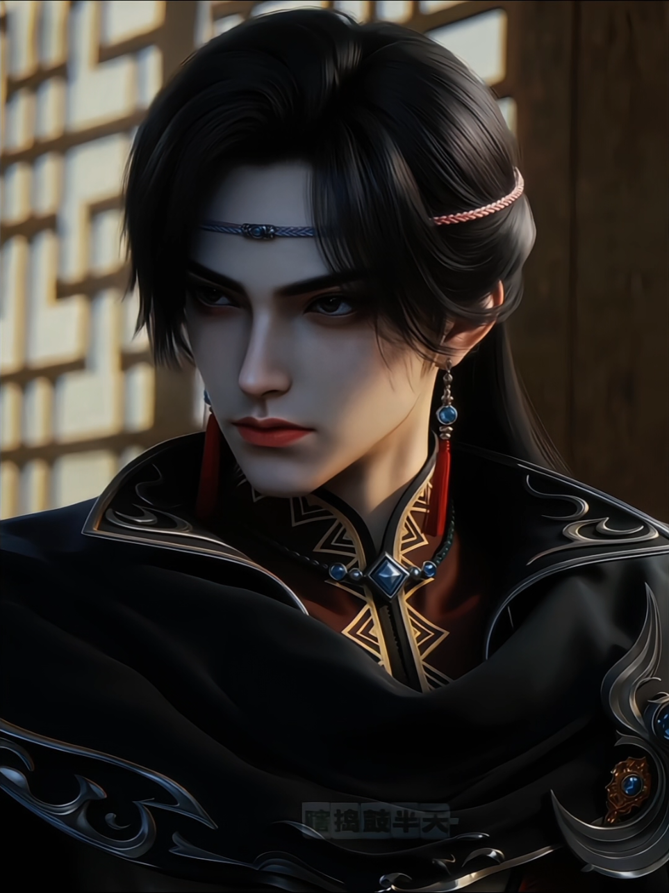 tatapannya 🥶🔥 #shisan #wanglin #donghua #renegadeimmortal 