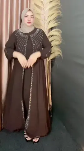 Warna mahogany🤎#gamiskringkelpremium #gamisabaya #mewah 