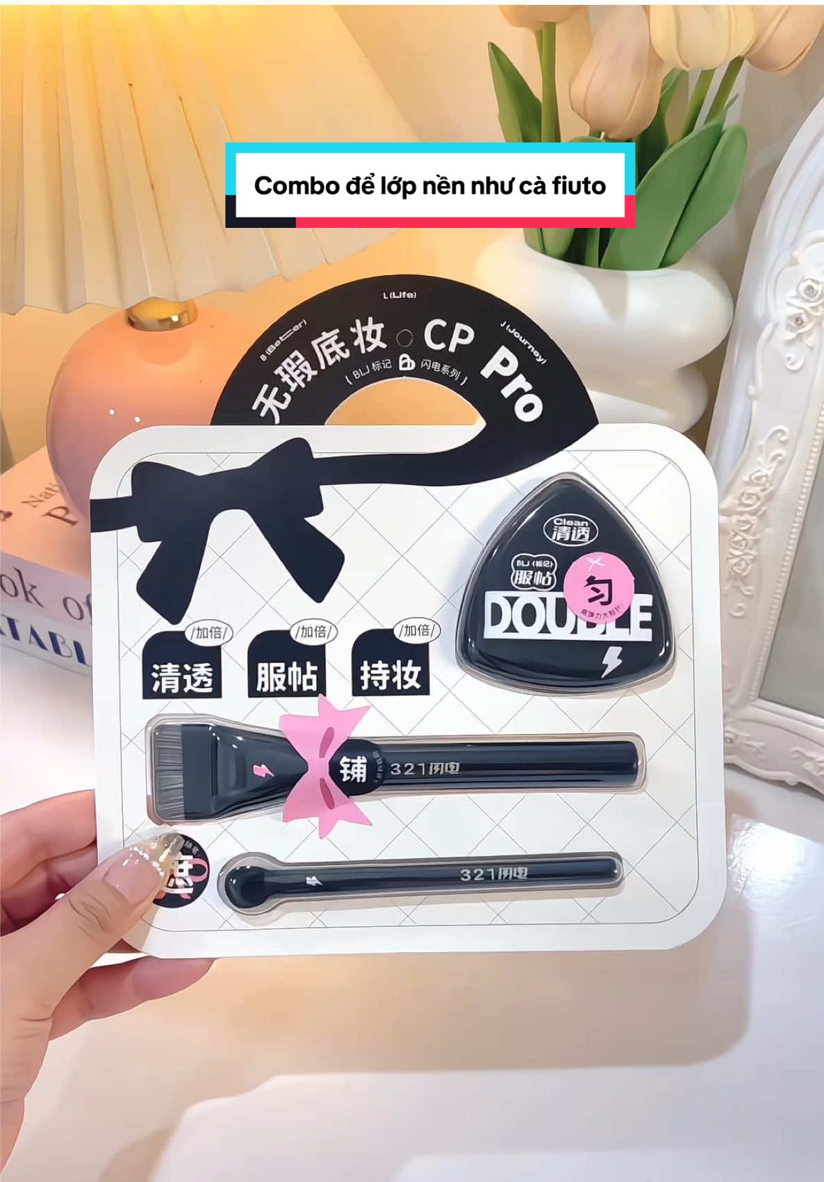 Đừng hỏi sao mỗi lần makeup tui lại có lớp nền vừa sạch vừa mỏng nhẹ mịn tưng như thế nữa nha 😌 #blj #cotannen #cotannenblj #bongmuttrangdiem #cochekhuyetdiem 