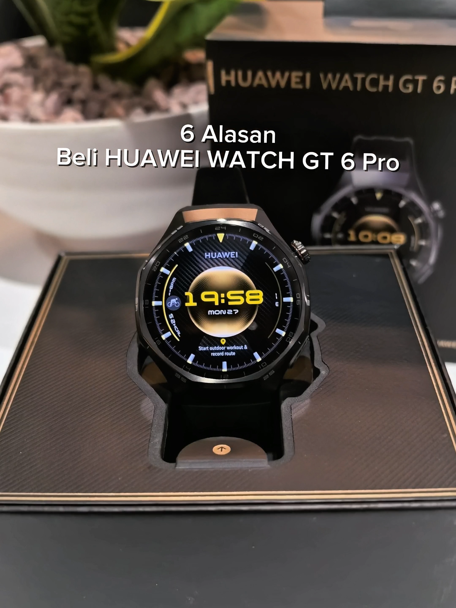 🔥 6 Alasan Kenapa Kamu Harus Punya HUAWEI WATCH GT 6 Pro! ⌚✨ 1️⃣ Desain premium, tampil elegan setiap saat 2️⃣ Material kuat dan tahan lama 💪 3️⃣ Layar AMOLED super jernih 🌈 4️⃣ Fitur kesehatan lengkap dan akurat ❤️ 5️⃣ Baterai tahan hingga 21 hari 🔋 6️⃣ Stylish untuk olahraga maupun gaya harian 🏃‍♂️💼 Mana alasan favoritmu? 😍👇 #HUAWEI #HUAWEIINDONESIA #HUAWEIWATCHGT6 #HuaweiWatchGT6Series #HUAWEIWATCHGT6PRO #NEWARRIVAL #Smartwatch #NEW #FYP