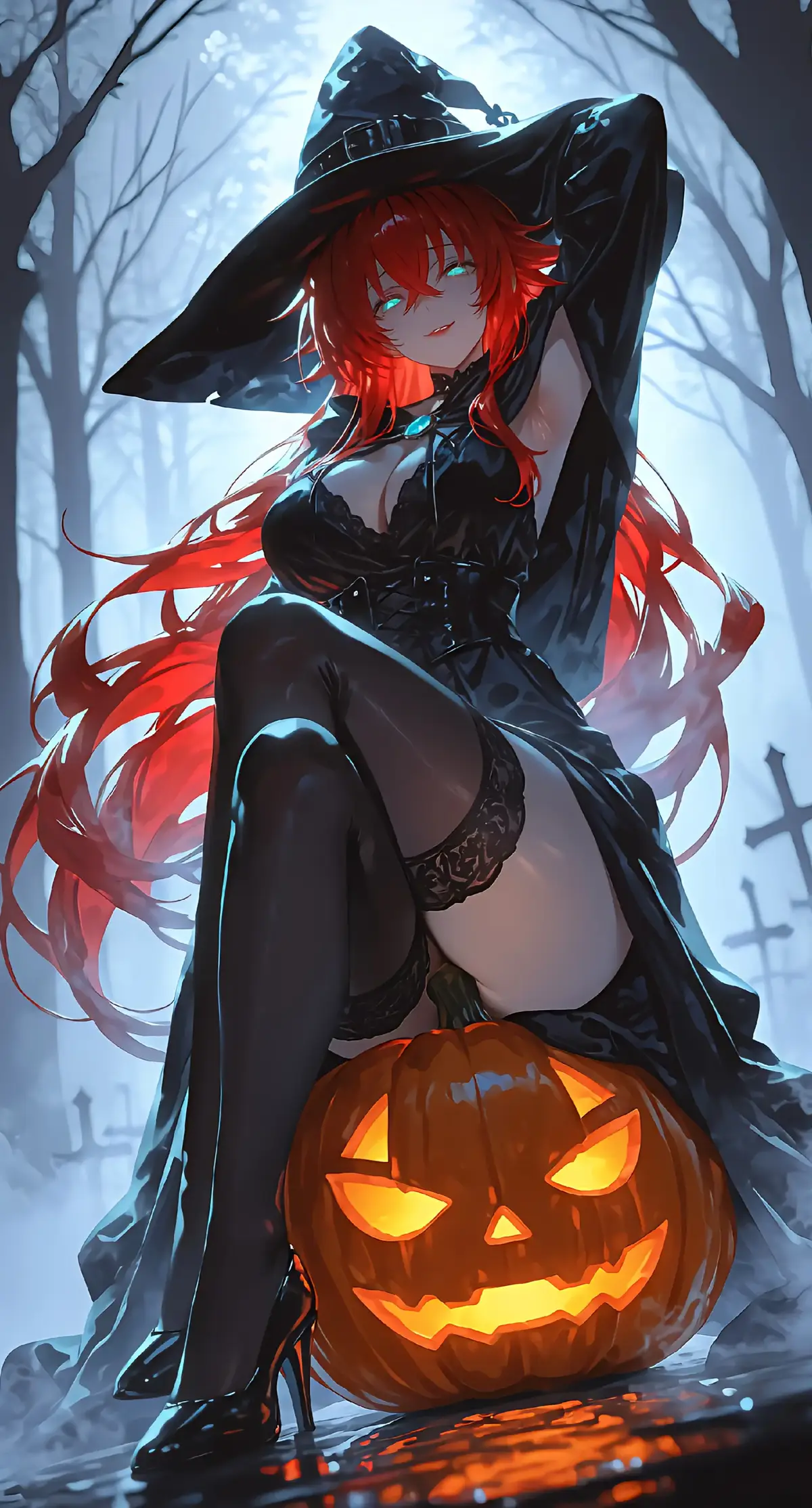 Trick or treat 🎃 #happyhalloween #fyp #ai #anime #halloween 