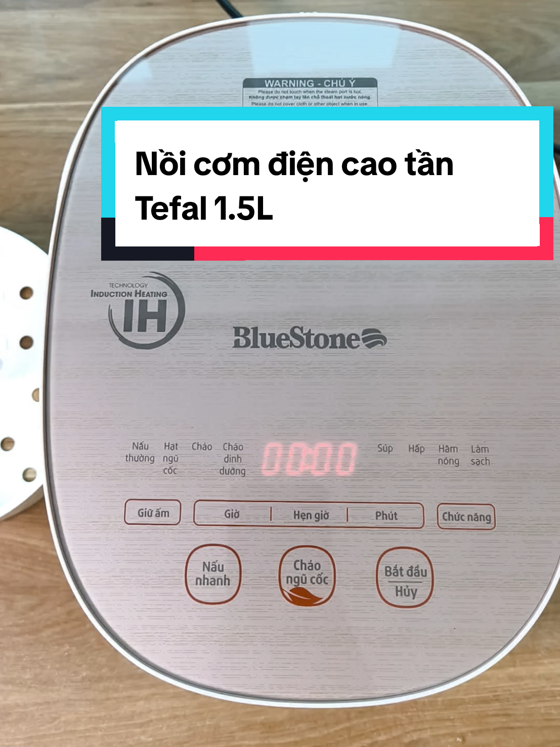 Nồi cơm điện cao tần Bluestone 1.5 Lít. Lòng nồi dày,nấu ngon. Bảo hành 24 tháng. #xuhuong #noicomdien#bluestone#diengiadung #dobep 