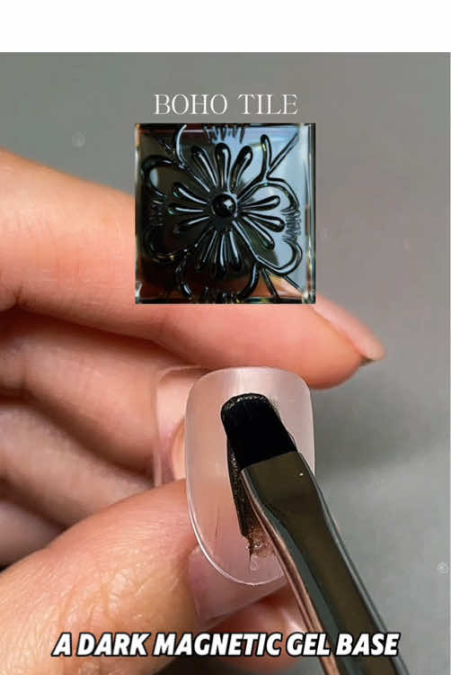 The combination of cat-eye and tile patterns is unexpectedly gorgeous - so stunning! I'm obsessed! 🥰😍#nailsart #boho #tile #cateye #fyp 