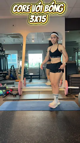 Bụng phẳng eo thon tập gì ? Lưu ngay nha chị em#haanhfitness #xuhuong #core #trending #gym 