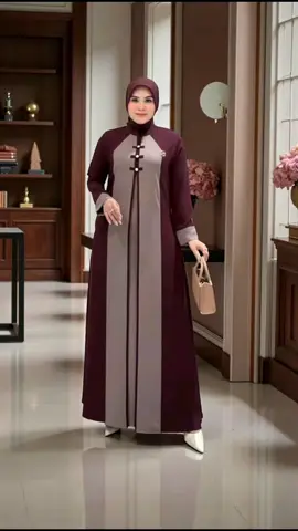 Raneva Dress by Zahra - Gamis Polos Simple Casual dan Elegan #dress #dressmuslimah #dresslebaran #ootdfashion #trending 