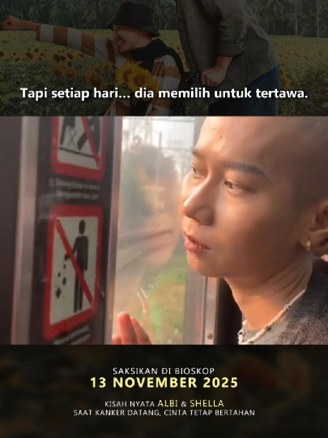 Tawa itu bukan tanda lupa, tapi bukti bahwa ia masih ingin berjuang 🌻 ✨ Sampai Titik Terakhirmu ✨ Kisah Nyata Albi & Shella Saat Kanker Datang, Cinta Tetap Bertahan Tayang 13 November 2025 di bioskop‼ #SampaiTitikTerakhirmu #FilmSampaiTitikTerakhirmu #LytoPictures #Kesetiaan #Kehilangan #ShellaSelpi #AlbiDwizky #STTM #AlbiShella #tiktoktainment #fyp