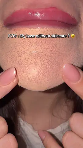 Makeup base without skincare ?  Moisturiser is from @SKIN1004 US  poremizing gel moisturiser #centella #makeup #pores #skinprep #beauty 