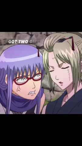 Two girls in the cut #gintama #gintoki #tsukuyo #sacchan #sarutobiayame 