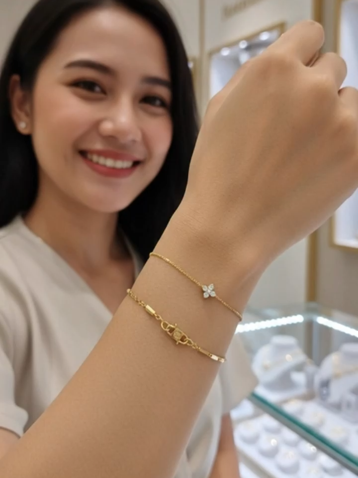 Gelang Jedar Bambu [Panjang 15-20cm] ready Kait S dan Lobster Simple Elegan | Gelang Mungil | Gelang Mewah Fashion Prempuan Simple Bracelet Aesthetic Gold Antikarat Emas