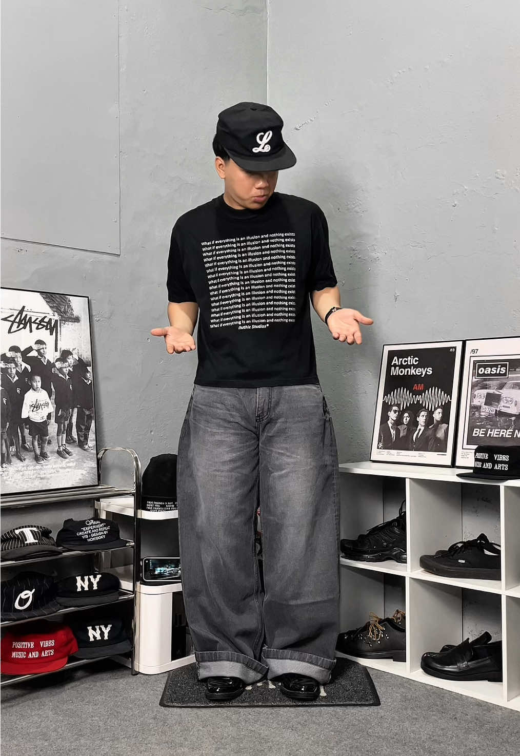 Woilah cuttingan sama wiskernga cakep bgt gokil 🤯🫵🏻 @AMIGOS de NIMES  #widelegpants #wideleg #widelegjeans #jeans #outfit 