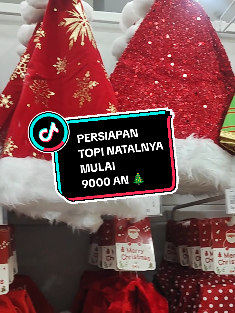 PERSIAPAN topi natalnya #topinatal #topisanta #christmas #natal #fyp 