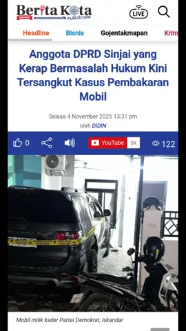 Anggota DPRD Sinjai yang Kerap Bermasalah Hukum Kini Tersangkut Kasus Pembakaran Mobil SINJAI,BKM--Oknum Anggota DPRD Kabupaten Sinjai, Kamrianto dari Partai Amanat Nasional (PAN), kembali menjadi perhatian publik lantaran proses hukum yang menjeratnya. Setelah sebelumnya pernah diamankan terkait kasus dugaan penyalahgunaan narkoba di Makassar dan melaporkan istrinya dengan dugaan perselingkuhan, kini Kamrianto tersangkut kasus baru, dugaan pembakaran mobil milik kader Partai Demokrat, Iskandar. yang menyebabkan kerugian materiil serta mencoreng citra lembaga legislatif. Berdasarkan laporan polisi Nomor LP/B/256/X/2025/SPKT/RES SINJAI tanggal 23 Oktober 2025, polisi mengamankan Kamrianto bersama seorang warga bernama Sufriadi. Barang bukti yang di sita dari lokasi kejadian meliputi satu unit mobil merk Xenia warna hitam dengan nomor polisi DD 1330 AG, serta pakaian dan handphone yang terkait langsung dengan keduanya. Kasus ini menunjukkan rekam jejak hukum anggota DPRD yang kerap bermasalah dan pernah terlibat dalam kasus narkoba. Kini, dia didakwa melakukan tindak pidana pembakaran yang diatur dalam Pasal 187 ayat 1 KUHP, dengan ancaman hukuman maksimal 12 tahun penjara. Agus Santoso selaku Pelaksana Sementara (PS) Kasi Humas Polres Sinjai menyampaikan, 'Iya sudah jadi tersangka.' Ia menegaskan bahwa, 'Proses jalan terus,