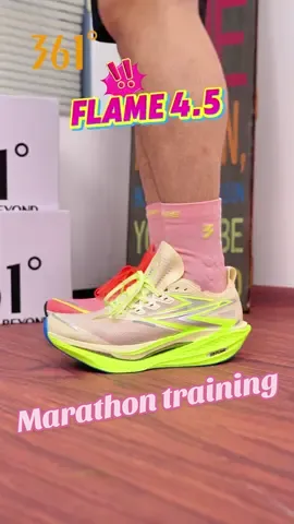 Flame 4.5 marathon training!🔥🔥😍😍#361degrees #lightweight #hotsellingitem🔥🔥 #marathon #carbonplatedshoes 