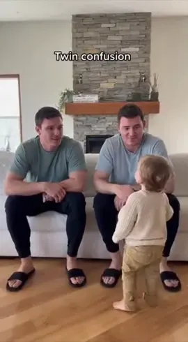 twin dad confused baby 😭 #cutebaby #baby #cutie 