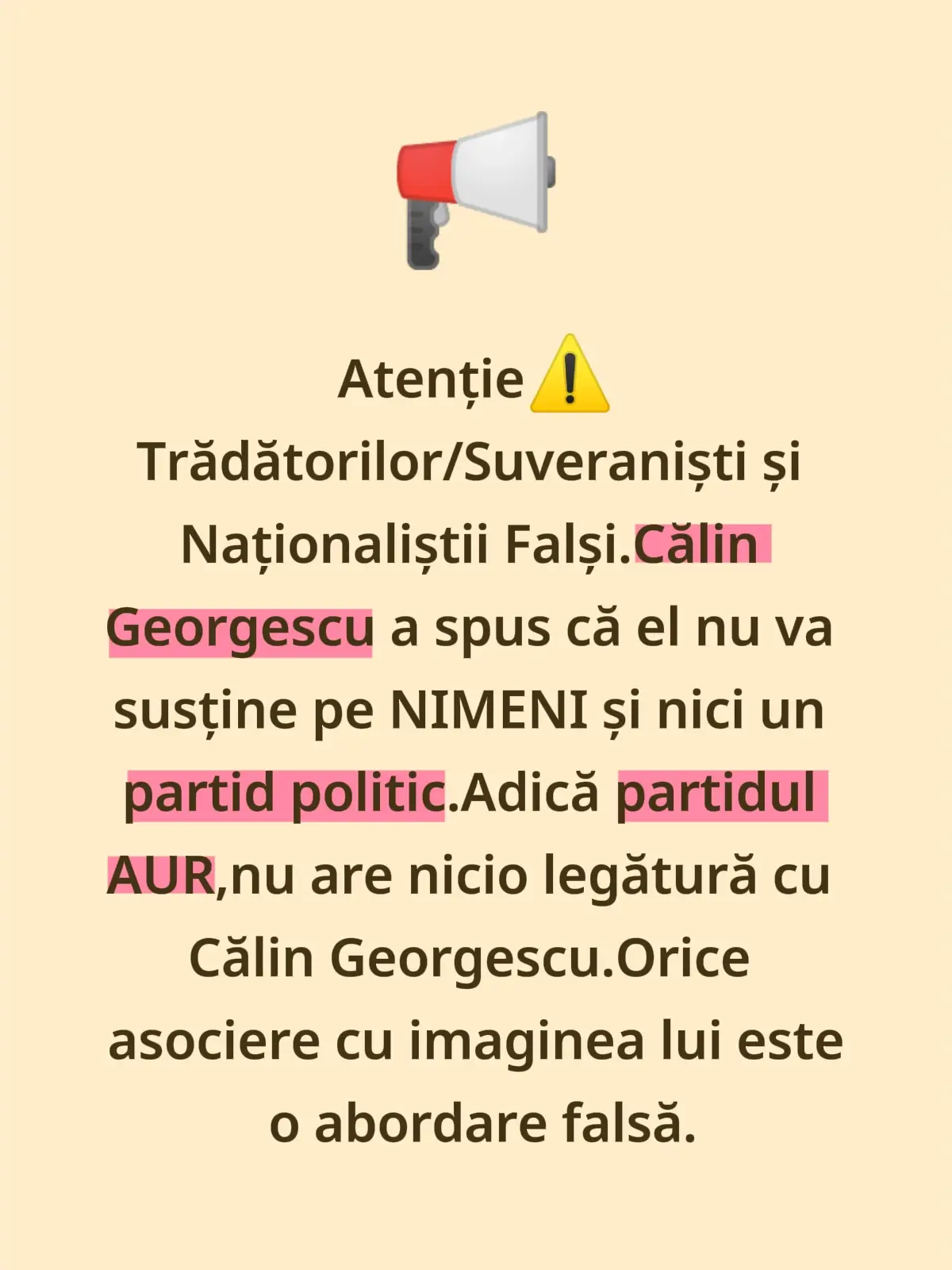 Călin Georgescu a declarat în noul său videoclip,că nu sprijină pe nimeni. Pentru București. Orice asociere cu imaginea lui, este complet. FALSĂ. Nu îl interesează alegerile pentru București. Este complet în afara zonei politice. @Romania @TikTok Romania @călin.georgescu.real @calin.georgescu.real @GEORGE SIMION #fyp #views #for #live #on 