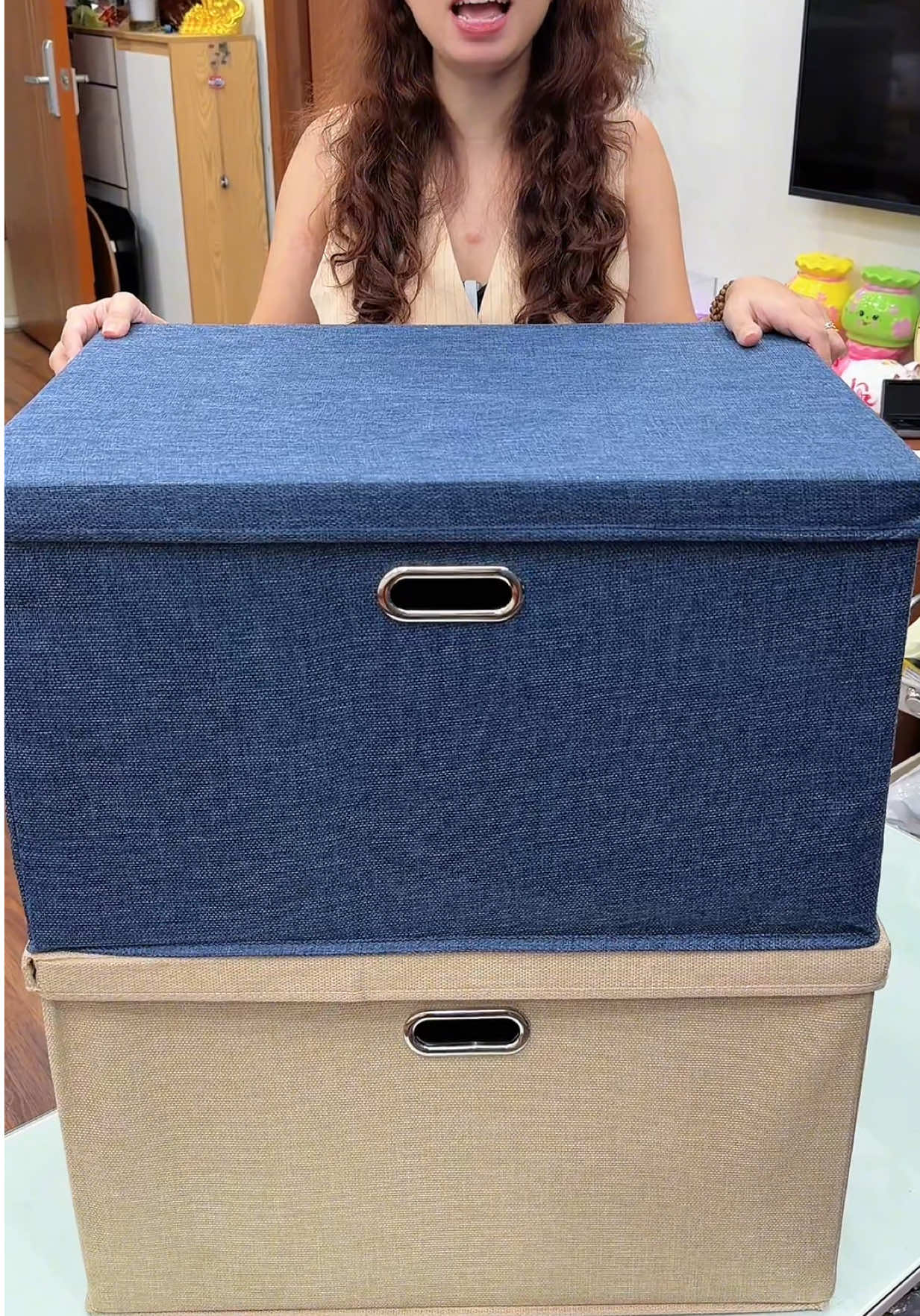 Hộp Vải Đựng Quần Áo, Đựng Đồ Đa Năng #xuhuong #hopvaidungquanao #hopdungdodanang #huyenhomhinh365 
