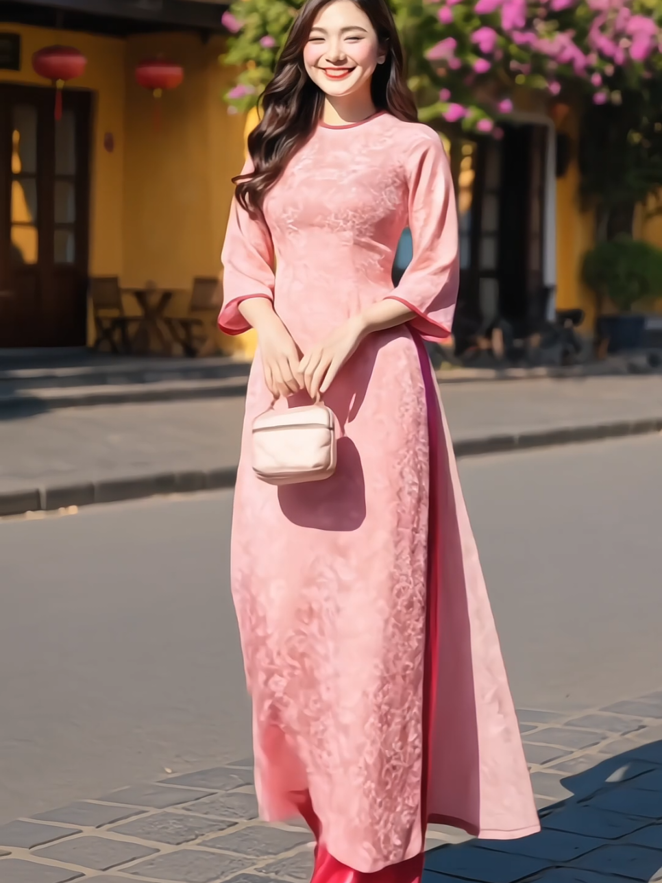 Áo dài cách tân nữ lụa gấm sang trọng trẻ trung #aodaivietnam #aodaitet #aodaicachtan #aodaitruyenthong #xuhuong 