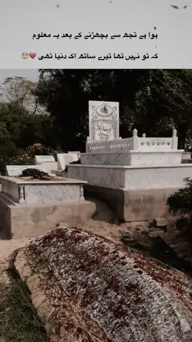 Kay tu nahi tha tery sath eik diniya thi 😰💔❤️‍🩹unfreez my account tiktok #missyoualot😣😭 #foru#missyoumamujan😭😭😭 #kabrstanvideo😢😢 #aliyanakram74 