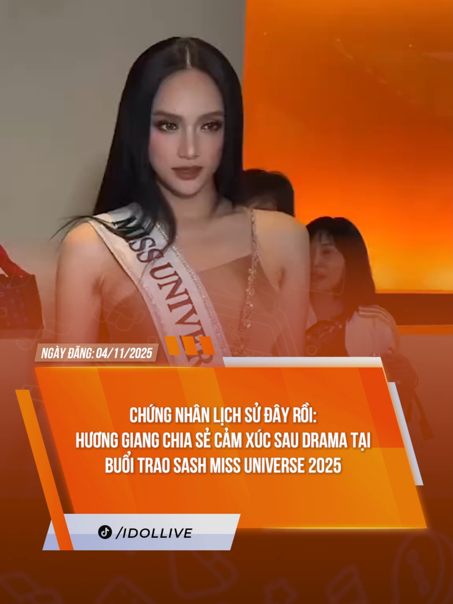 CHỨNG NHÂN LỊCH SỬ ĐÂY RỒI #idollive #tiktoknews #tiktokgiaitri #theanh28 #missuniverse #nawat #huonggiang