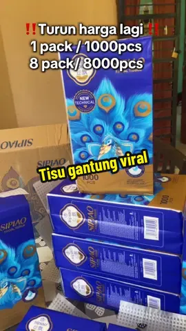 Kena dapat yang ni untuk tisu gantung sebabnya harga seller bagi memang jackpot dah tu untuk 8 packet bukan 3/4 yeee !!! #tisugantungmurah 