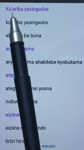 Ku'ariba yasingwire.......... #CapCut #creatorsearchinsights #millionviews #foryoupage❤️❤️ #DEXLYRICS 