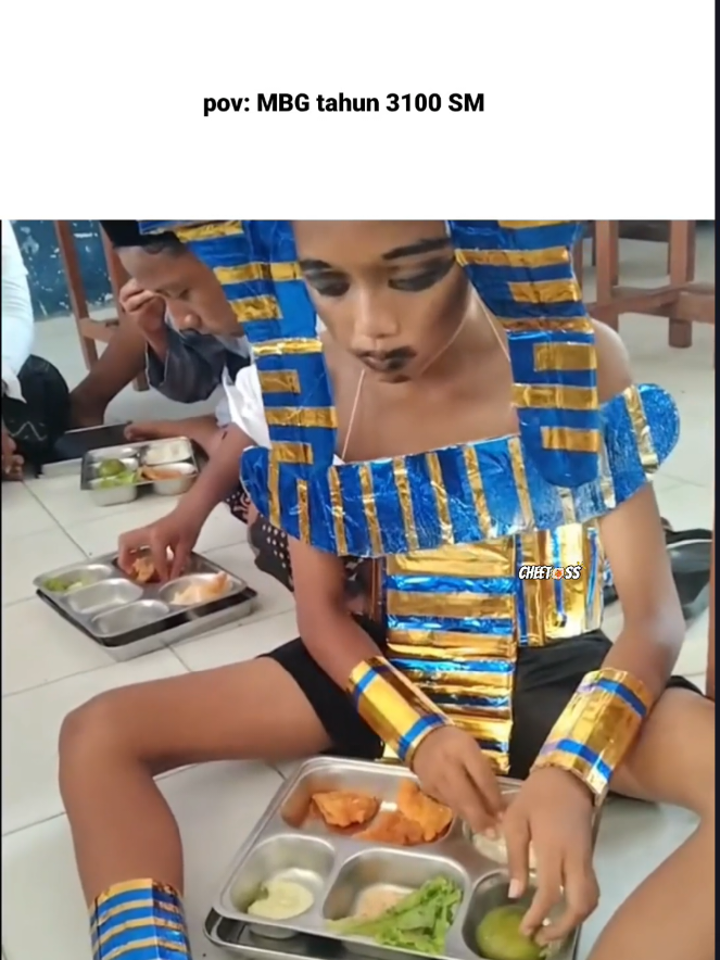 mbg jaman mesir kuno 😹😹😹  sc tiktok: shiba.inf #fyp #firaun #makanbergizigratis #memestiktok #pastifyp 