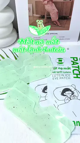 Miếng dán mắt Lutein mát lạnh thư giãn, giảm mỏi mắt #miengdanmat #matnamatmatlanhlutein #matnachuommat #matnangu #miengdanmatthaoduoc 