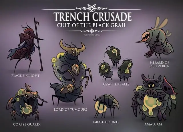 Trench Crusade, Silksong, Hollow Knight. The Black Grail in style world of Hollowest, by possumxking artist. Artist's Instagram 👇🏻 https://www.instagram.com /possumxking?igsh=bzVyNG9ydGx4OGJ4 Культ Чёрного Грааля в стиле hollow knight и silksong от художника possumxking. #trenchcrusade #silksong #hollowknight #art инста Художника 👇🏻 https://www.instagram.com /possumxking?igsh=bzVyNG9ydGx4OGJ4