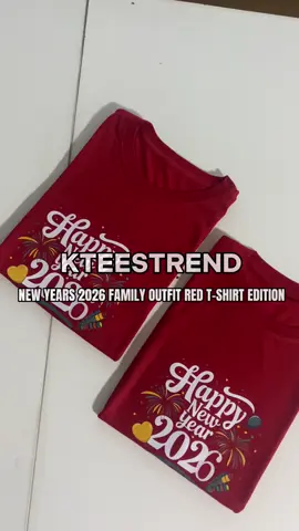 NEW YEARS 2026 FAMILY OUTFIT RED EDITON DESIGN🎉♥️#newyear2026 #rededition #family #tshirt #fyp 