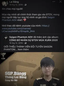 306| Nhớ thật nhỉ ? Mới ngày nào còn màu áo sgp,mà giờ đây anh đã giải nghệ,thôi thì ta tập chấp nhận,vì đó là lựa chọn của người ta thương,phải chi đó chỉ là trò đùa như bao lần anh ghẹo fan,nhưng tiếc thật đấy nhỉ?chả còn trò đùa nào cả,chỉ có hiện thực phủ phàng,thôi thì sức khỏe,hạnh phúc,thành công anh nhé|.                   Sgp mất thần rừng,mất titan,mất kuga,mất phoenix,rồi mọi thứ sẽ đi về đâu?#naeyeuem #saigonphantom #sgpbang #xh #xuhuong @Đừng để bâng nóng 