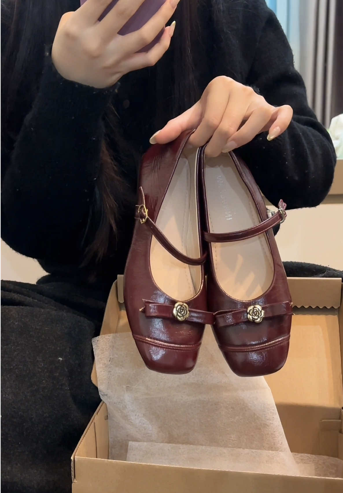 Nghiện cái màu này lém nha #lenxuhuongtiktok #giaynu #goclamdep #unboxingvideo #fpyシ 