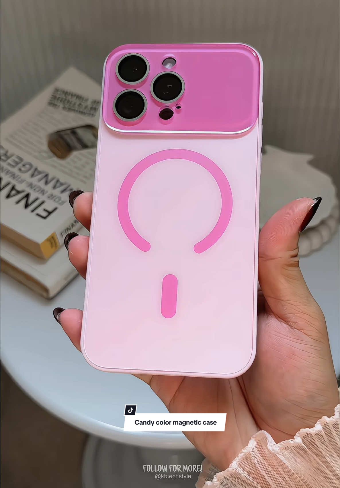 Candy-color magnetic case ✨  #magneticcase #pinkcases #iphonecase #caseforiphone #phonecase 